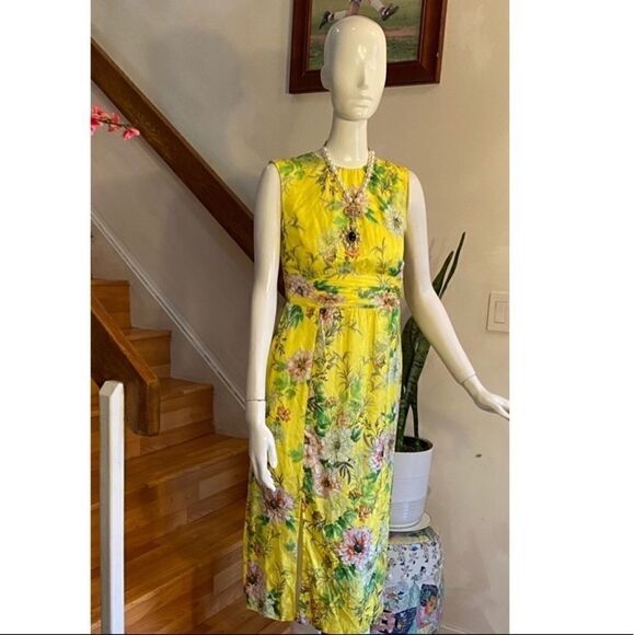 Anthropologie Sparrow Silky Floral Dress - Picture 2 of 6